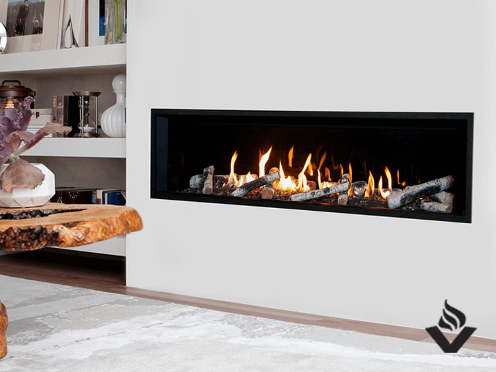 L3 Linear Series shown with Driftwood, Fluted Black Liner and 1 Inch Surround