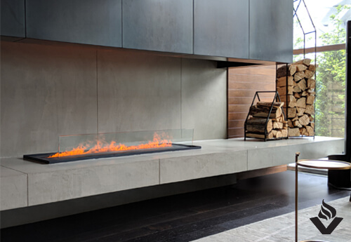 The Opti-myst® Pro 1000 Built-in Electric Cassette can create the elegant look of an open flame