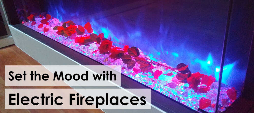 Set the Mood with an Electric Fireplace