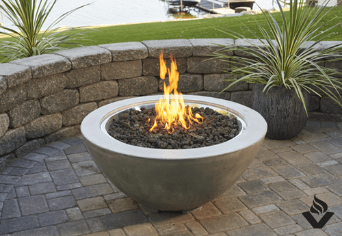 Cove Firepit Bowl with Lava Rocks