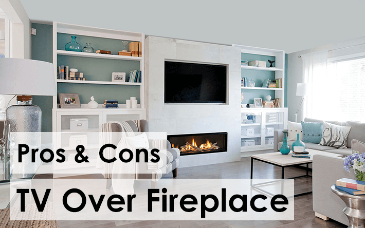 Pros and Cons of Mounting Your TV Over Your Fireplace