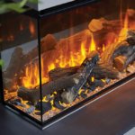 New Forest Electric Fireplace Slate View 